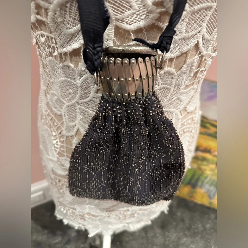 Metal antique vintage cinch bag from the 30s/40s! - Picture 2 of 5